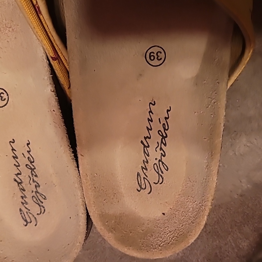 Gudrun Sjoden Floral Velcro Sandals Size 39 - Picture 4 of 8